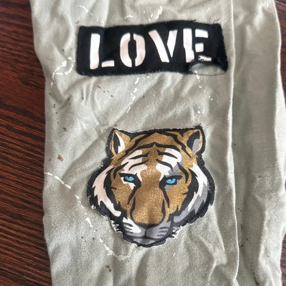 Flowers by Zoe Beige Leggings with Graphic Designs - Picture 3 of 4